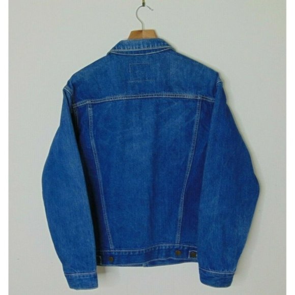 Vintage Vicerer S Denim Jean Trucker Jacket Blue - Picture 4 of 5
